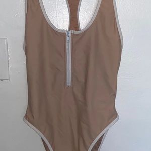 Forever 21 Beige One Piece Swimsuit